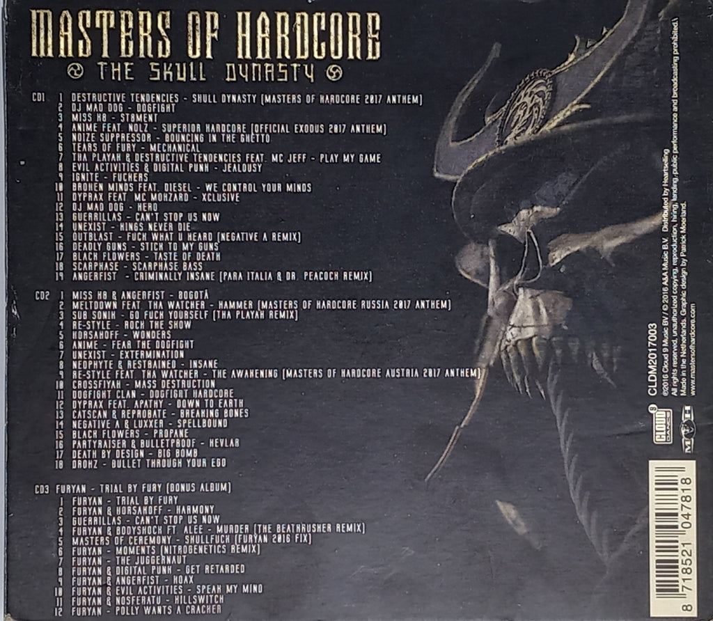 Various – Masters Of Hardcore Chapter XXXIX – The Skull Dynasty CD