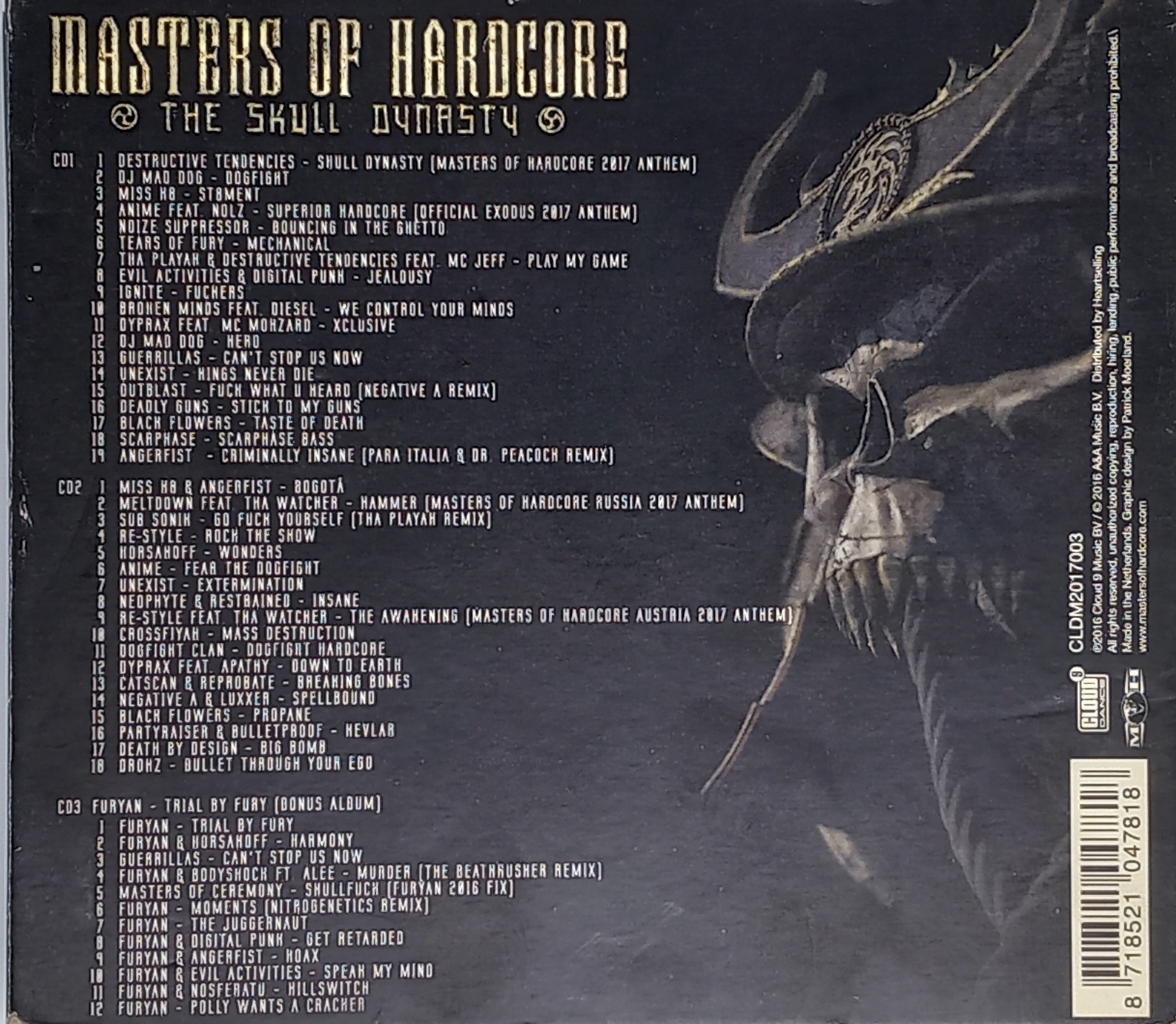 Various – Masters Of Hardcore Chapter XXXIX – The Skull Dynasty CD