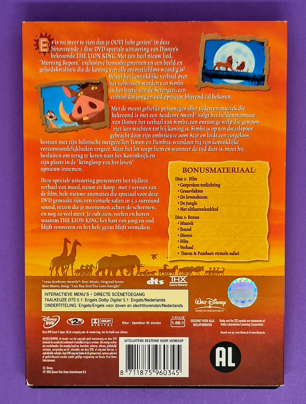 The Lion King (2-Disc Speciale Uitvoering) DVD