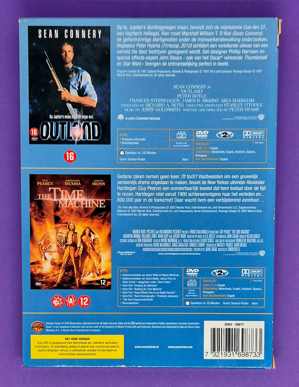 Outland / The Time Machine – 2 DVD Boxset