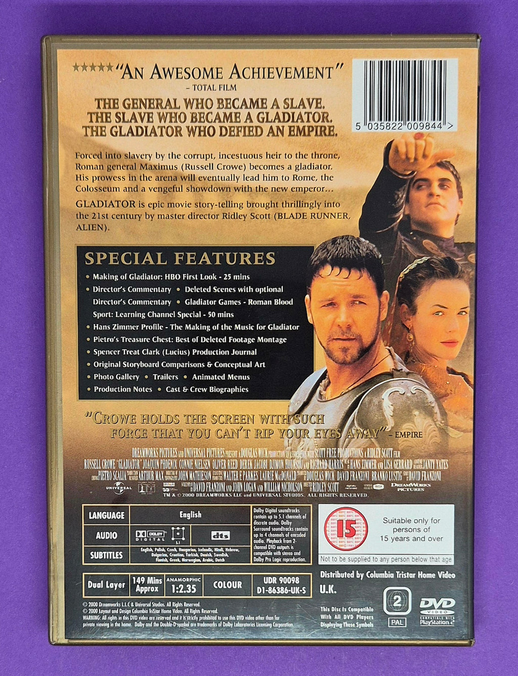 Gladiator – Spectacular 2-Disc Edition DVD