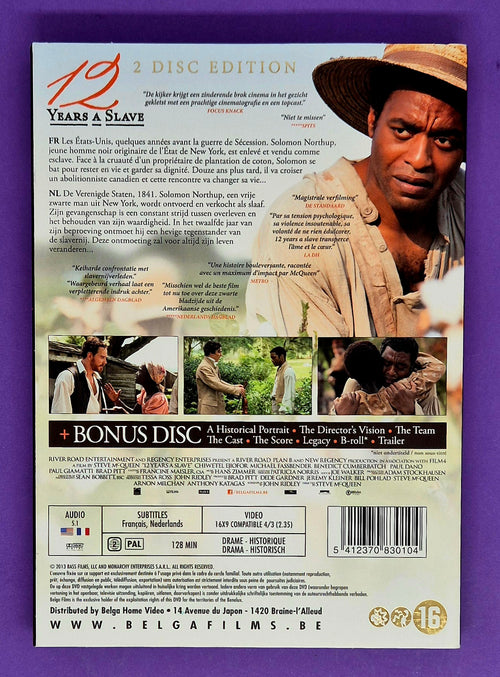 12 Years A Slave – 2 Disc Edition DVD