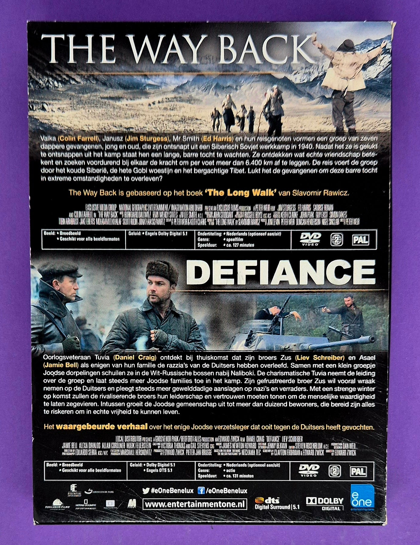 The Way Back / Defiance - 2 Movie Collection DVD
