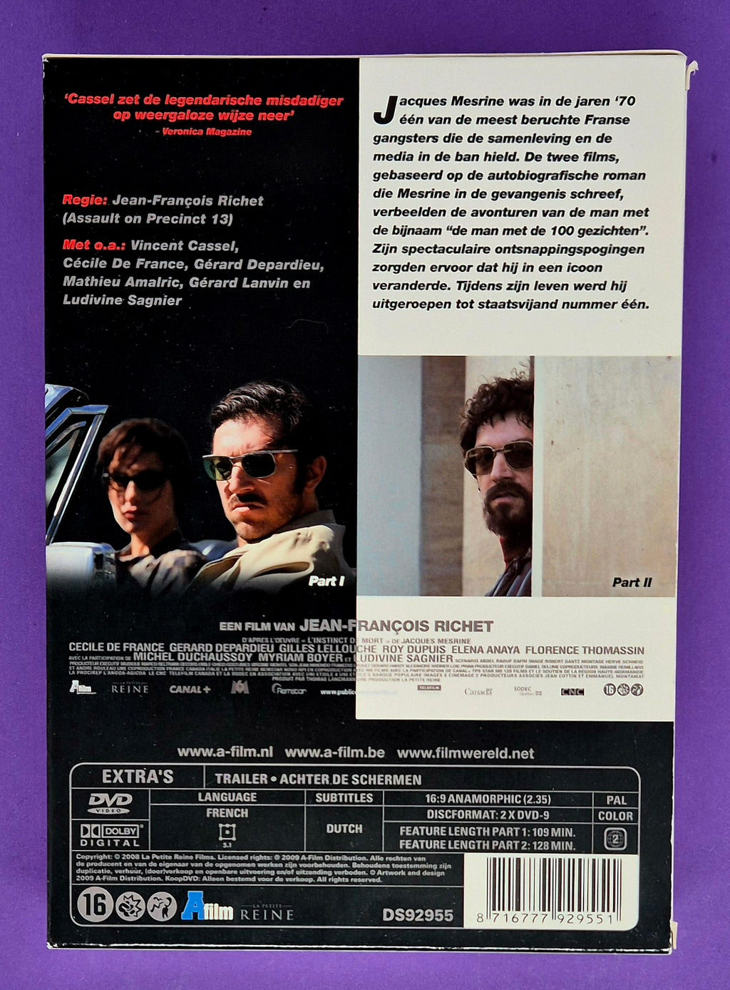 Mesrine Compleet Part I + II – 2 Disc Special Edition DVD