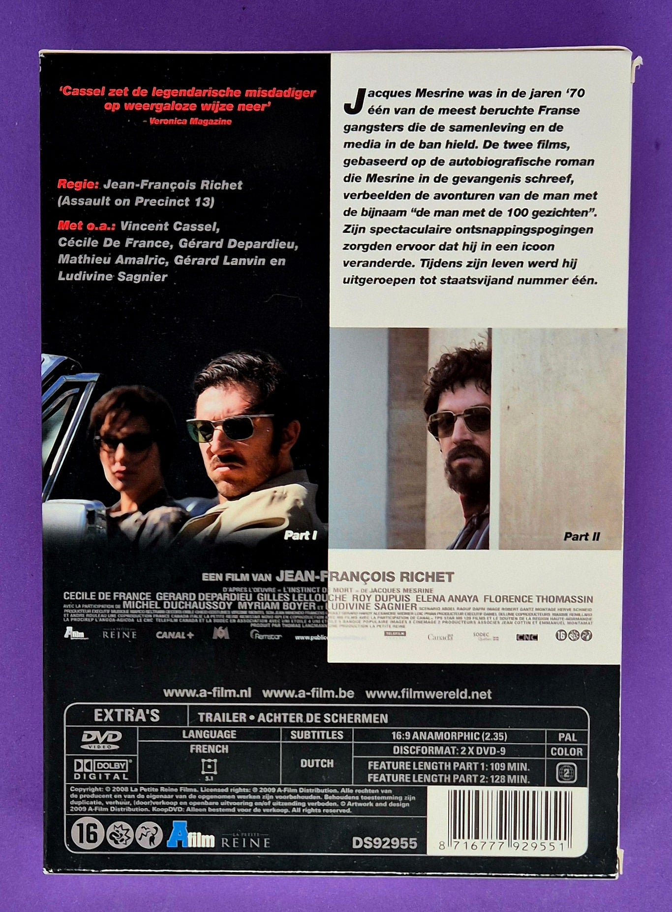Mesrine Compleet Part I + II – 2 Disc Special Edition DVD