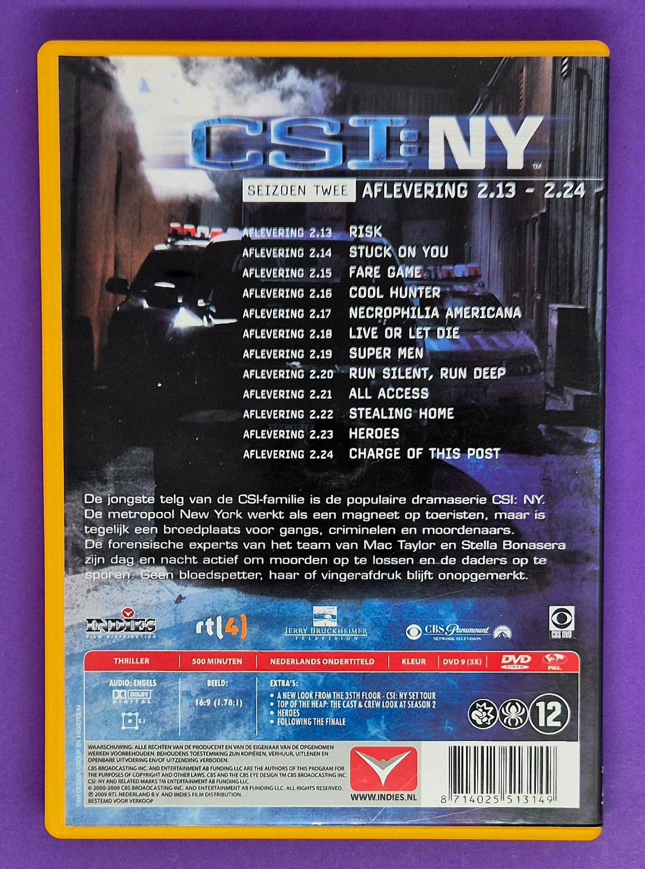 CSI: NY – Seizoen Twee Deel 2 (Aflevering 2.13–2.24) DVD
