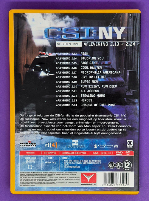 CSI: NY – Seizoen Twee Deel 2 (Aflevering 2.13–2.24) DVD