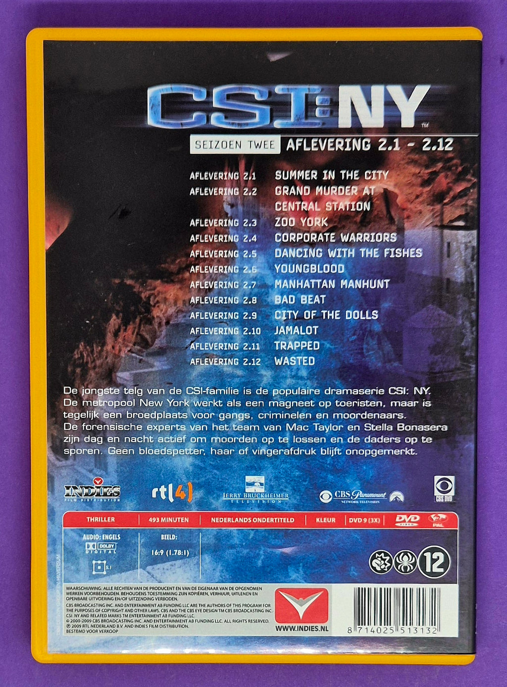 CSI: NY – Seizoen Twee Deel 1 (Aflevering 2.1 t/m 2.12) DVD