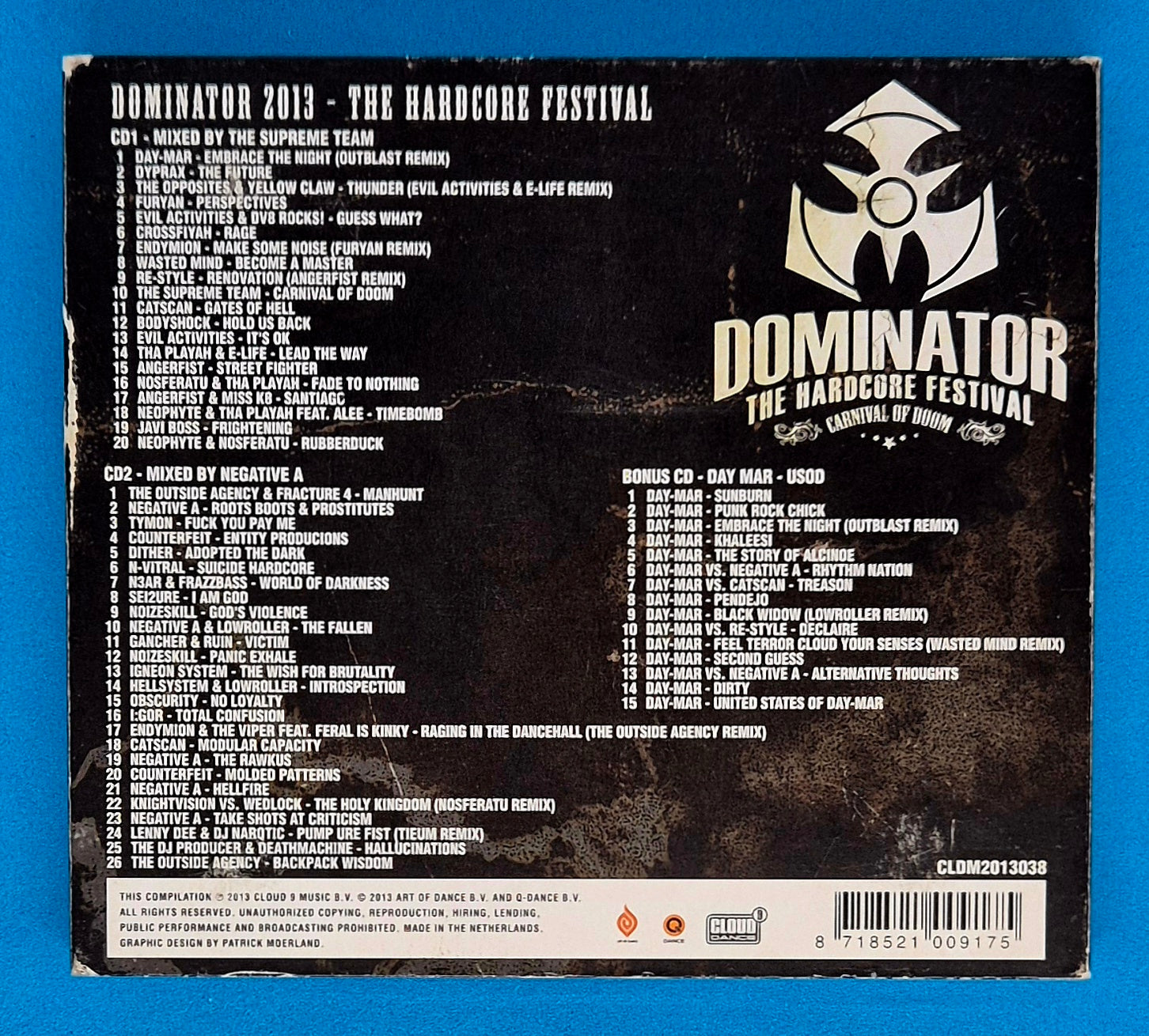 Dominator 2013 – The Hardcore Festival – Carnival Of Doom CD