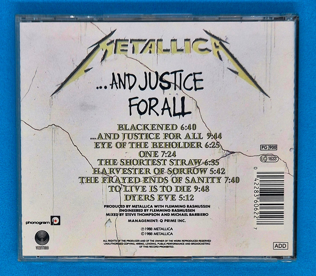 Metallica – ...And Justice For All CD