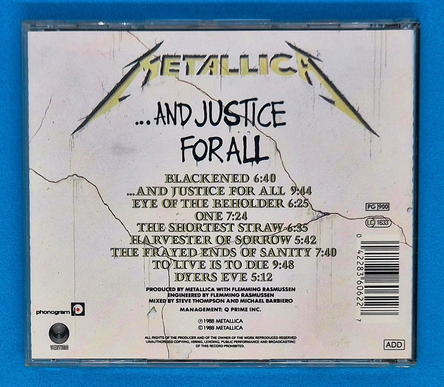 Metallica – ...And Justice For All CD
