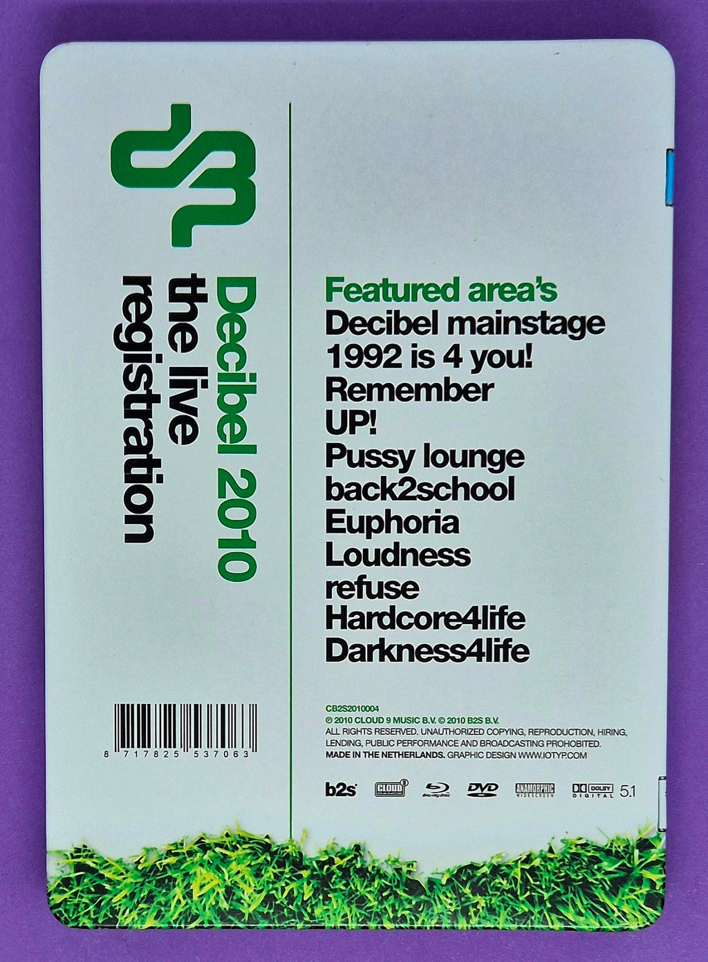 Decibel 2010 The Live Registration – 2 Disc Limited Edition Steelcase Blu-ray / DVD