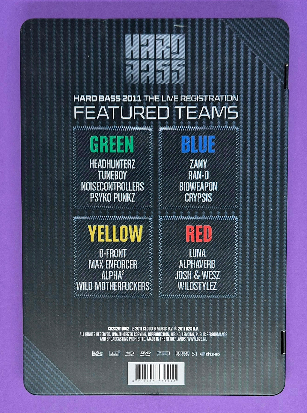 Hard Bass 2011 The Live Registration – 2 Disc Limited Edition (Steelcase) DVD / Blu-ray