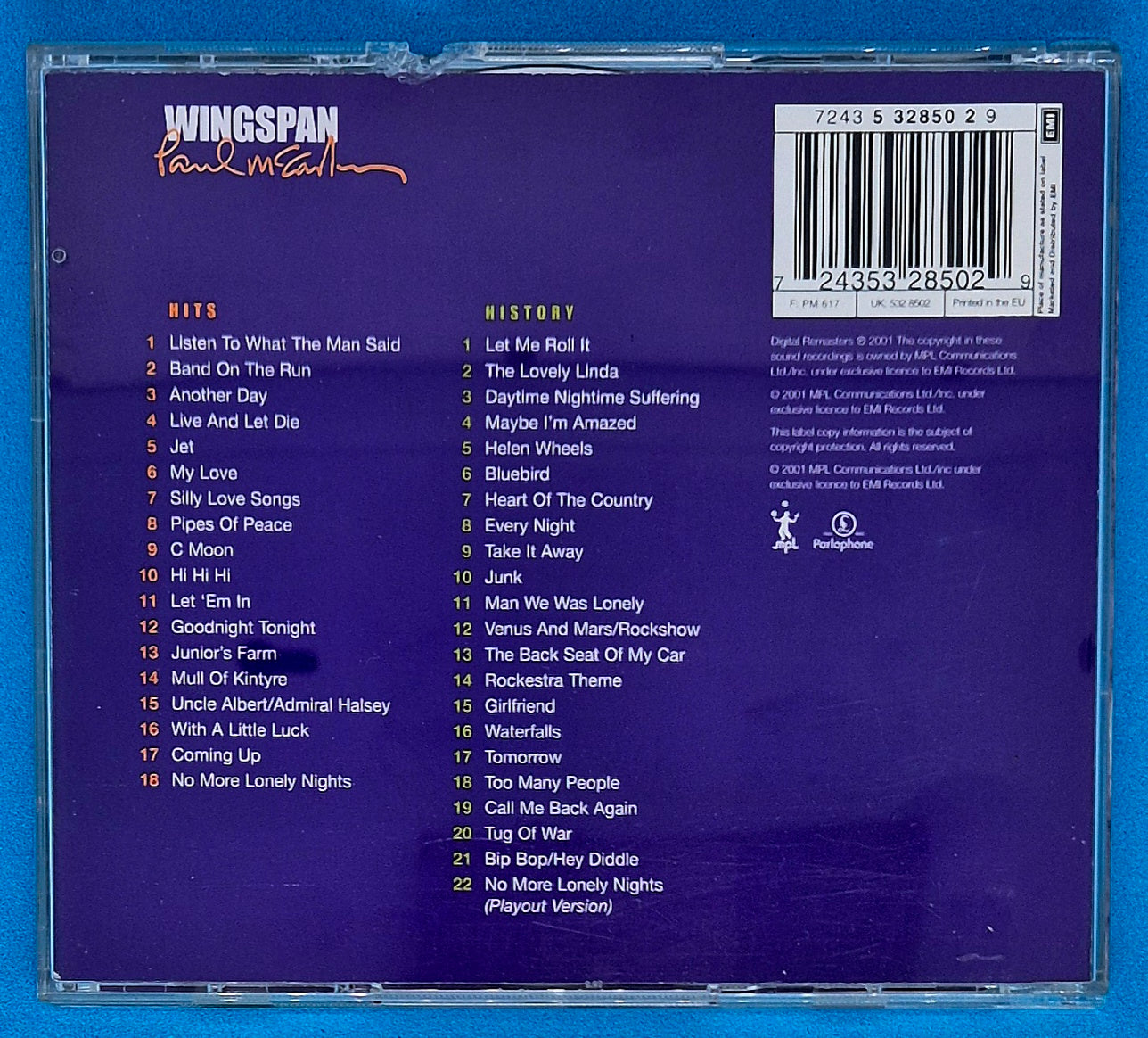 Paul McCartney – Wingspan (Hits And History) CD
