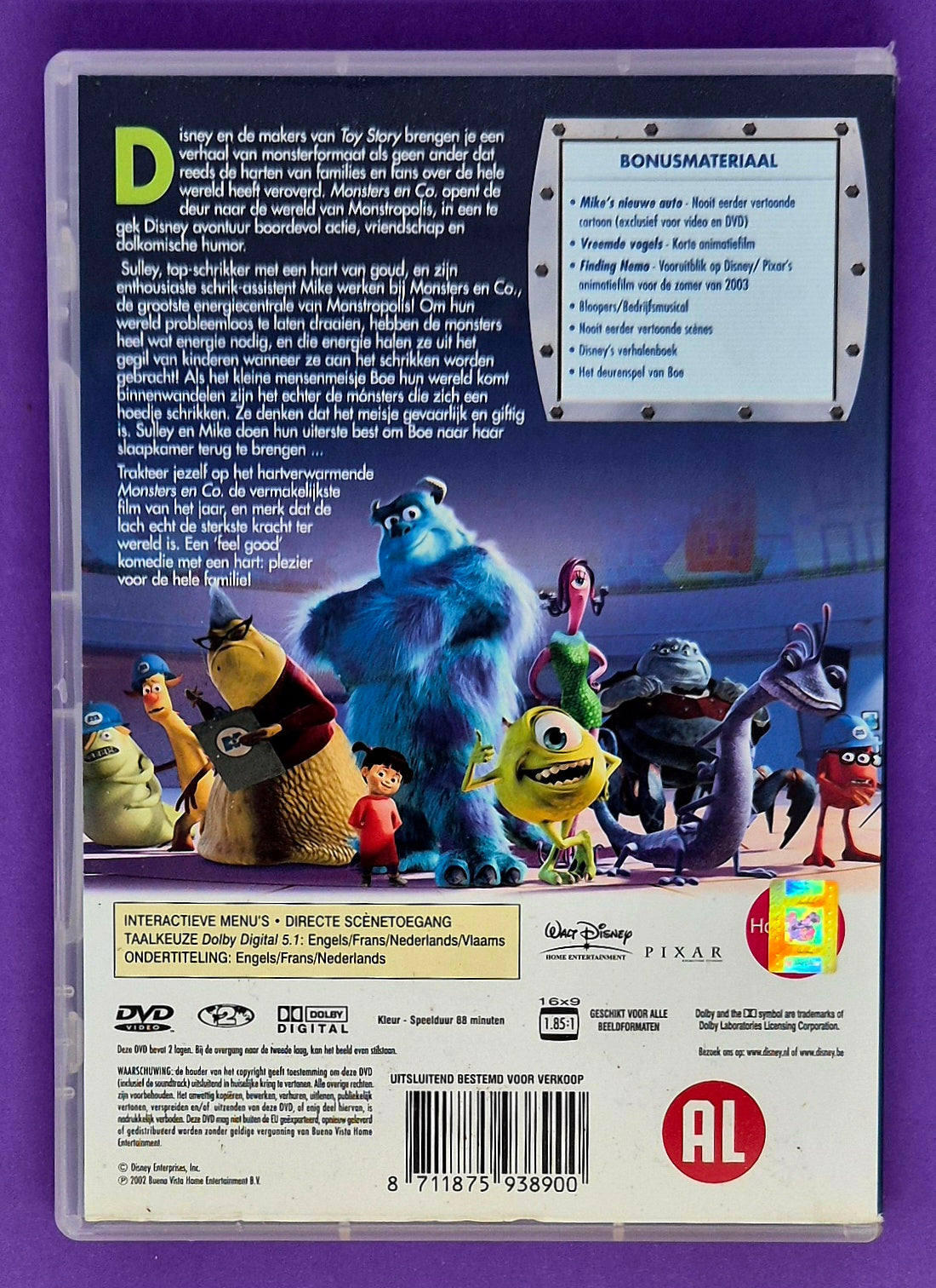 Monsters en Co. DVD