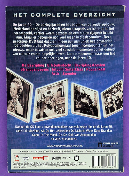 De Jaren 40 In Beeld & Muziek DVD