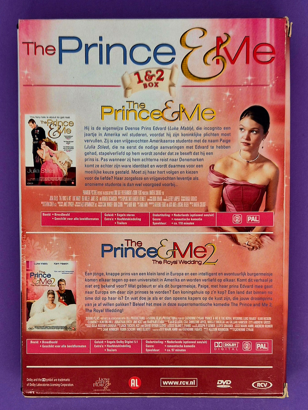 The Prince & Me 1 & 2 Boxset DVD