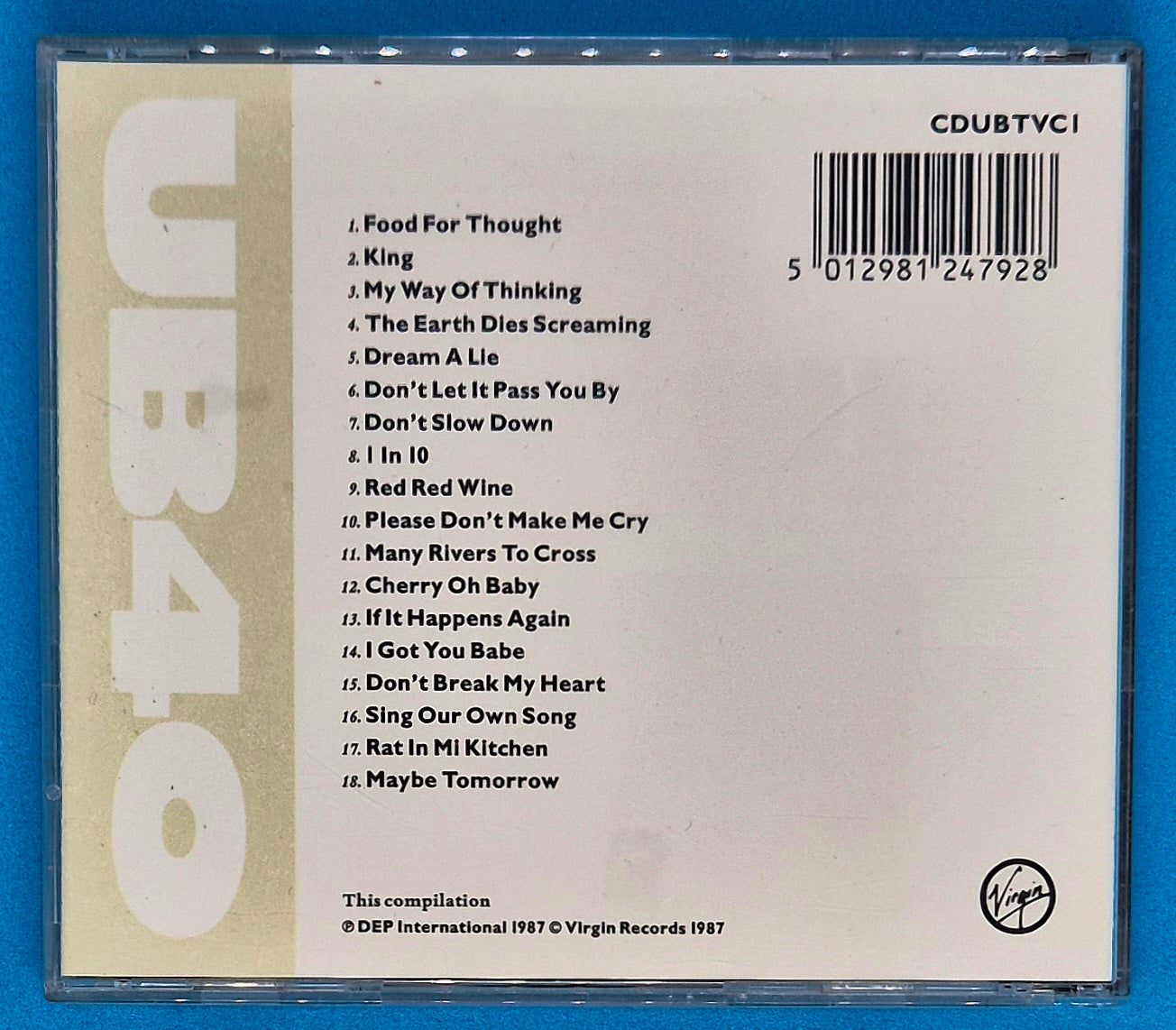 UB40 – The Best Of UB40 - Volume 1 CD