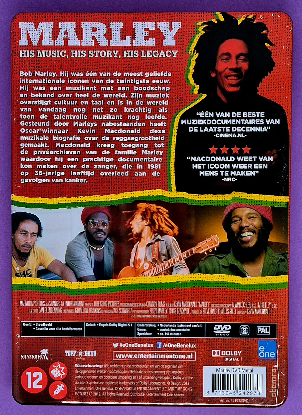 Marley - The Life,Music And Legacy Of Bob Marley-  Steelcase DVD