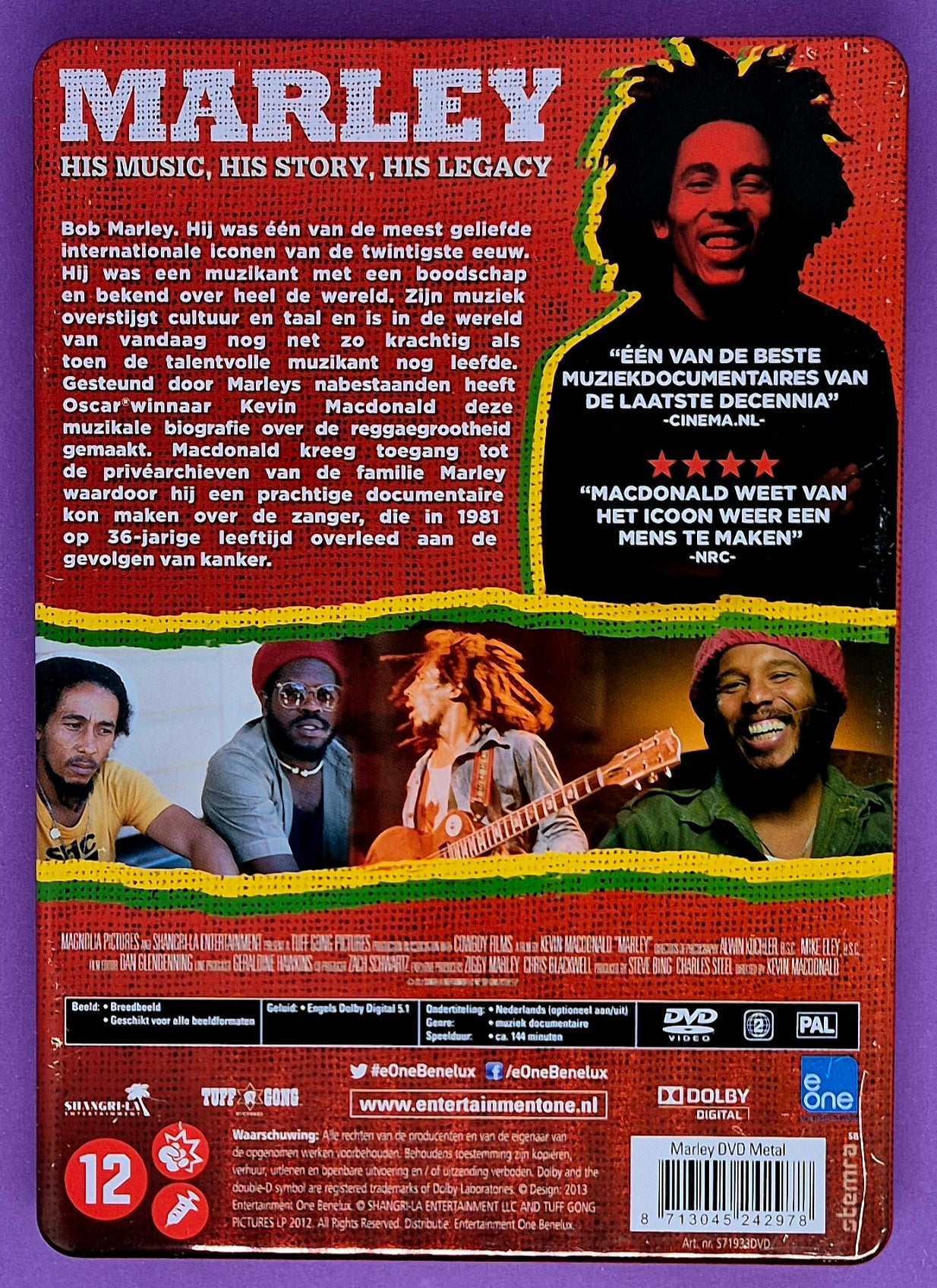 Marley - The Life,Music And Legacy Of Bob Marley-  Steelcase DVD