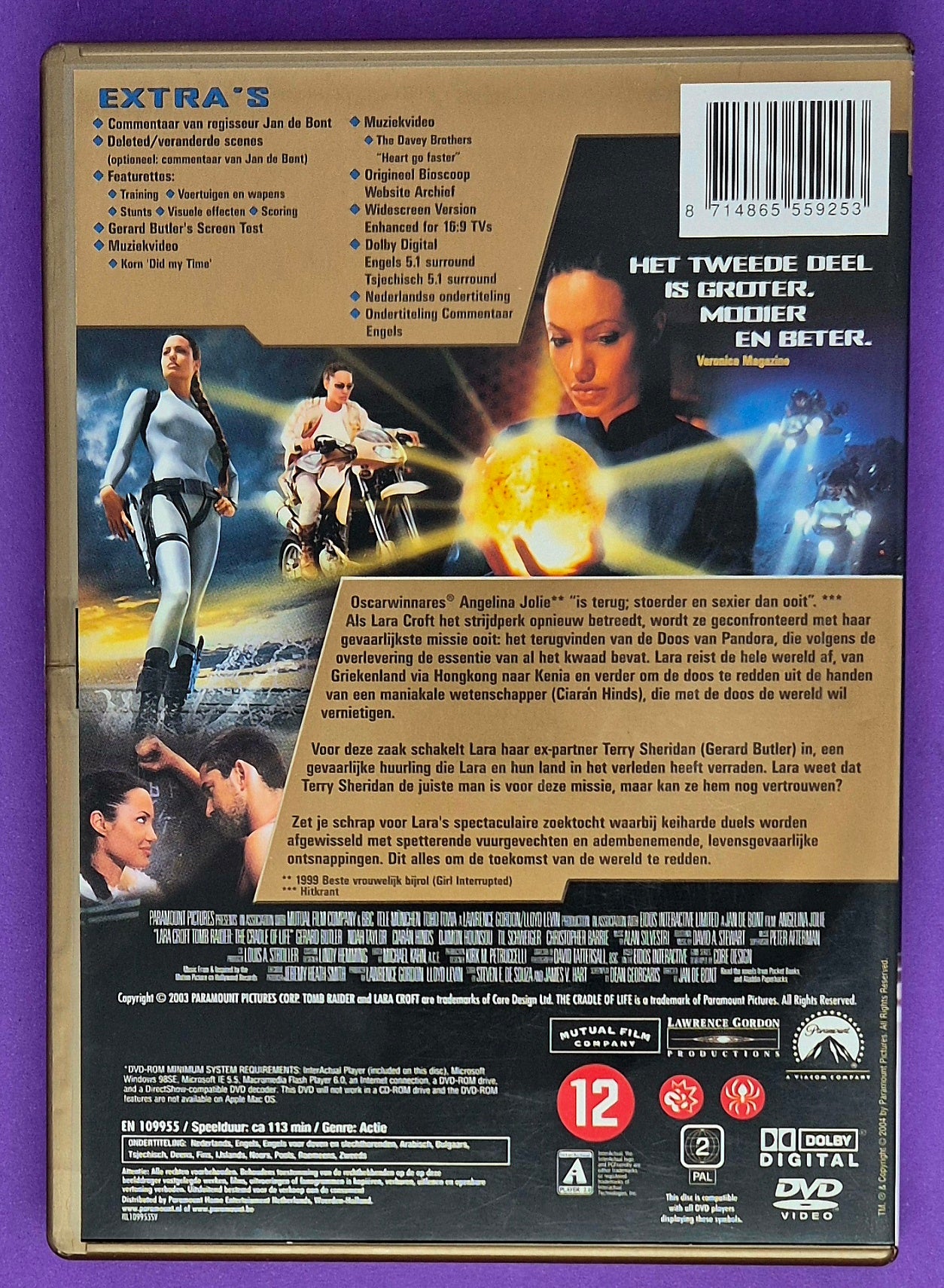 Lara Croft: Tomb Raider - The Cradle Of Life - Special Collector's Edition DVD