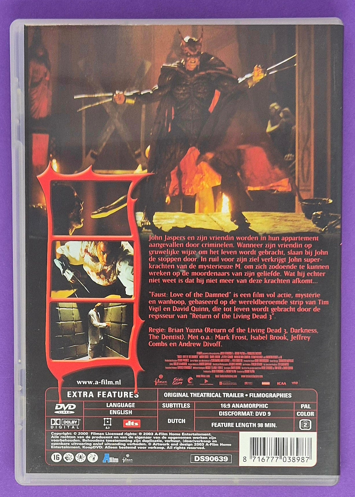 Faust: Love Of The Damned dvd