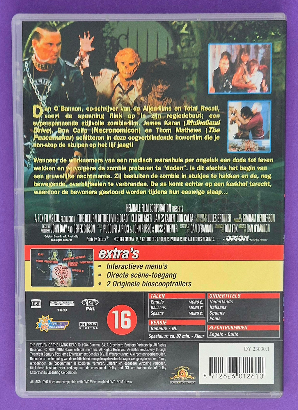 The Return Of The Living Dead DVD