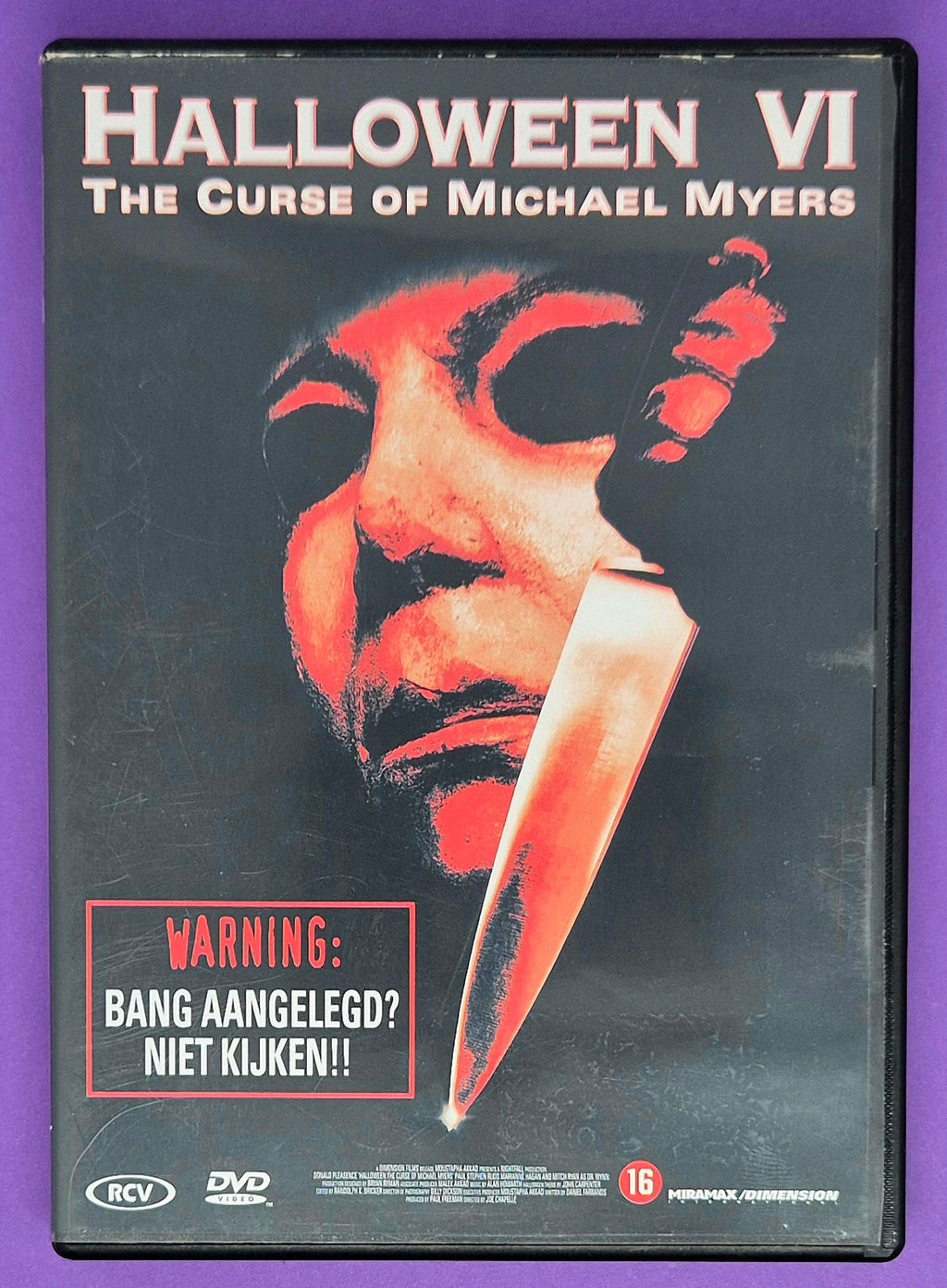 Halloween VI: The Curse Of Michael Myers DVD