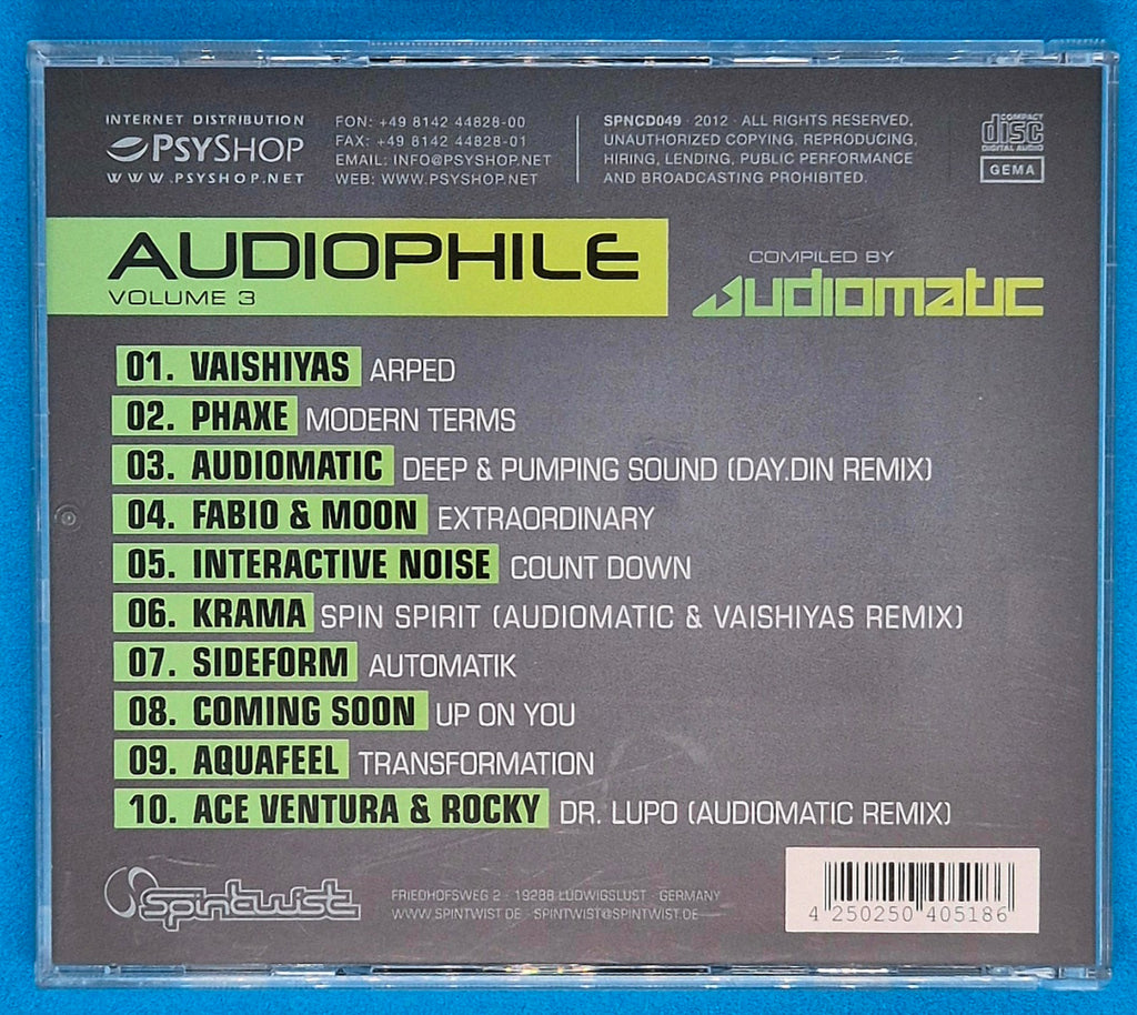 Audiomatic – Audiophile Volume 3 CD