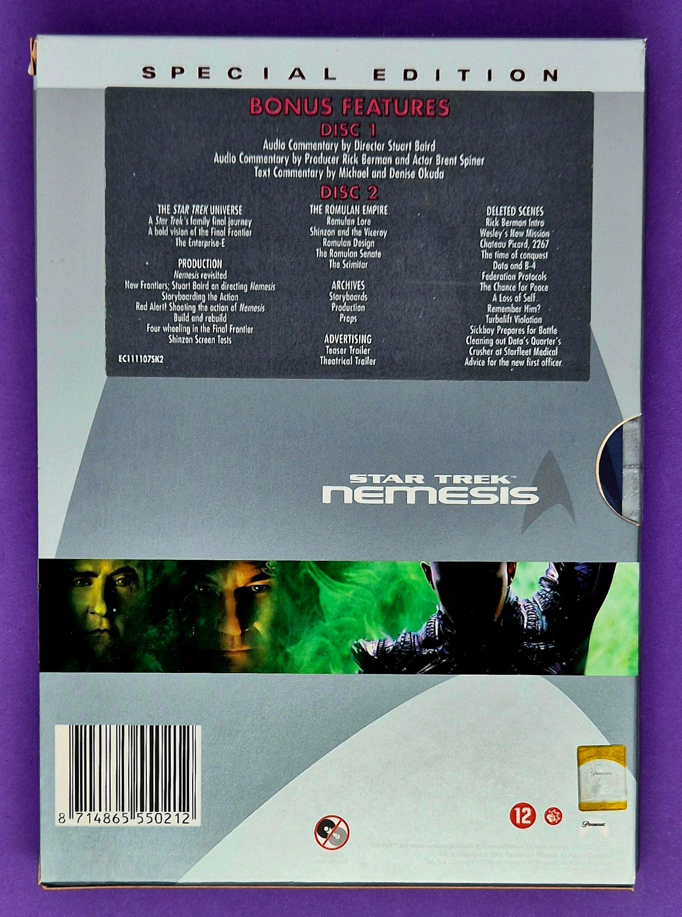 Star Trek: Nemesis - 2 Disc Special Edition DVD