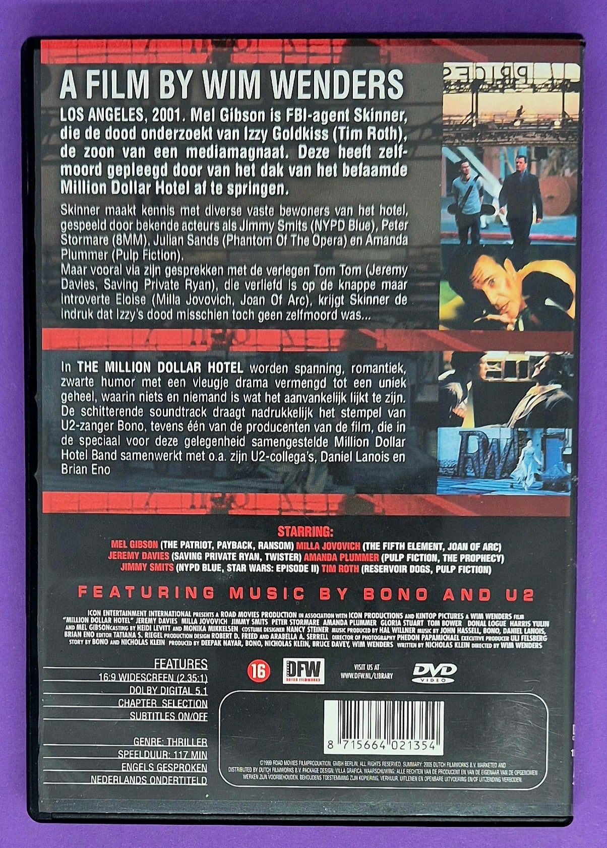 The Million Dollar Hotel DVD
