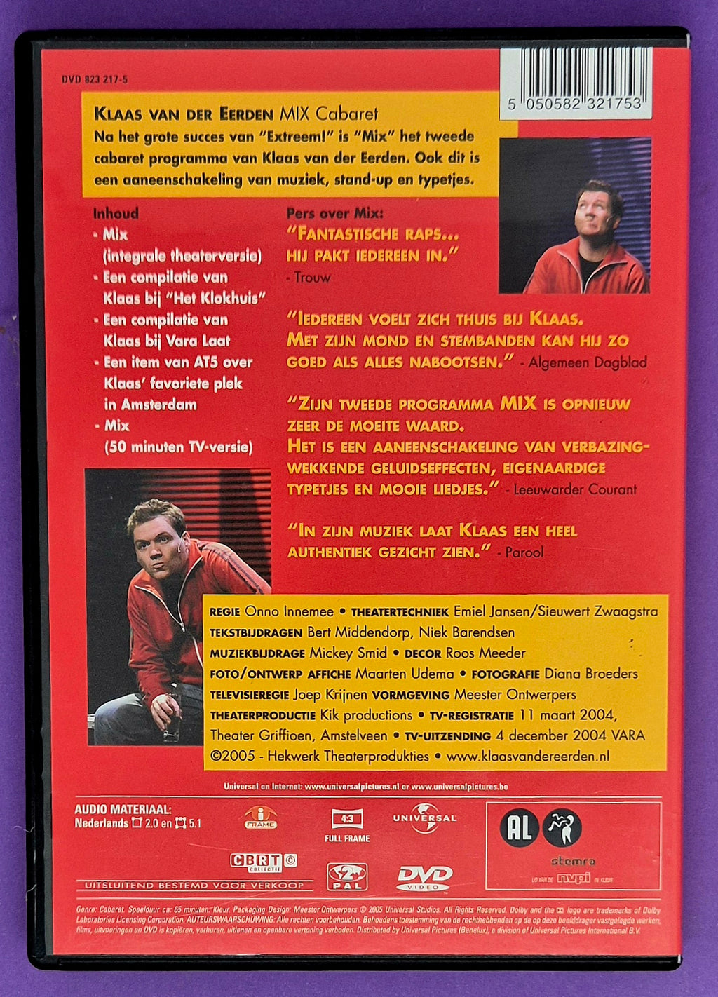 Klaas Van Der Eerden - Klaas Mix DVD