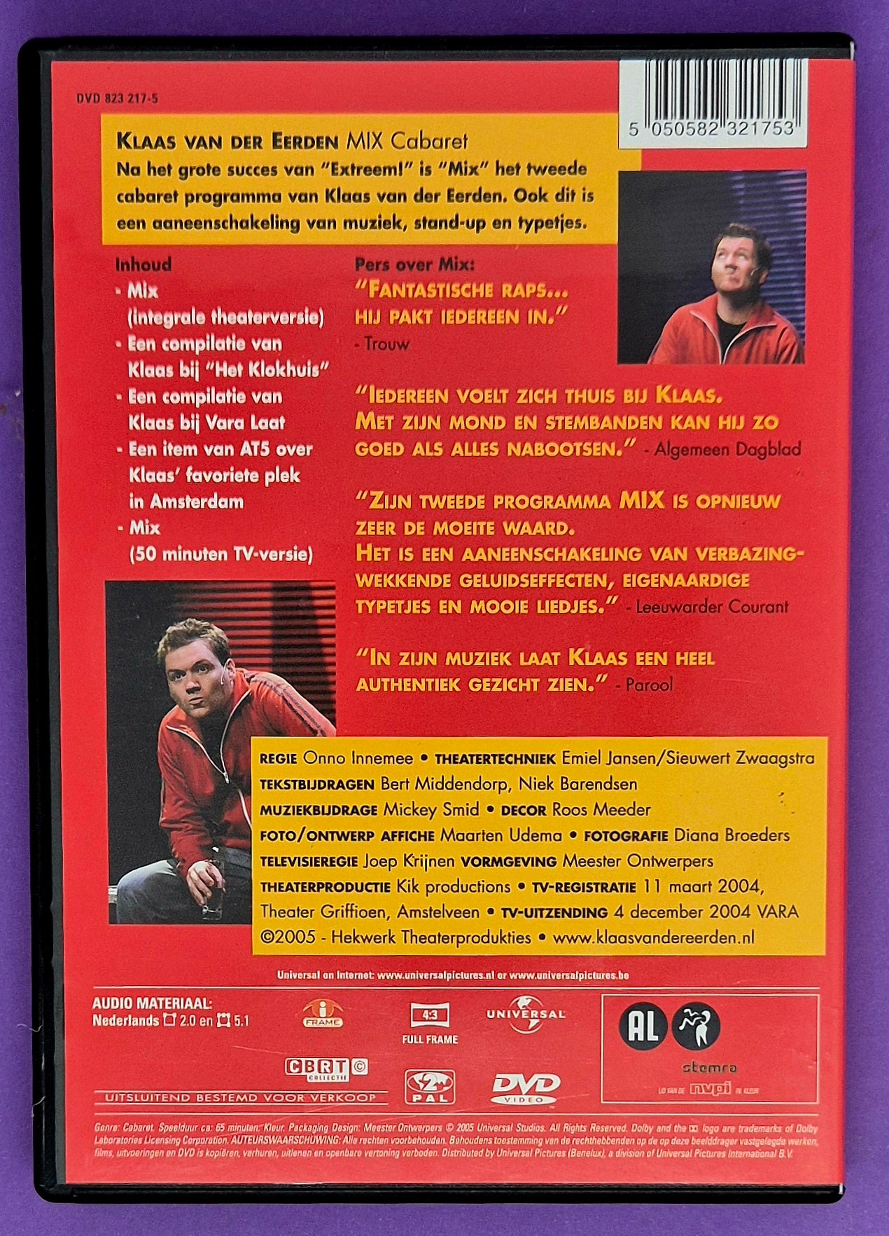 Klaas Van Der Eerden - Klaas Mix DVD