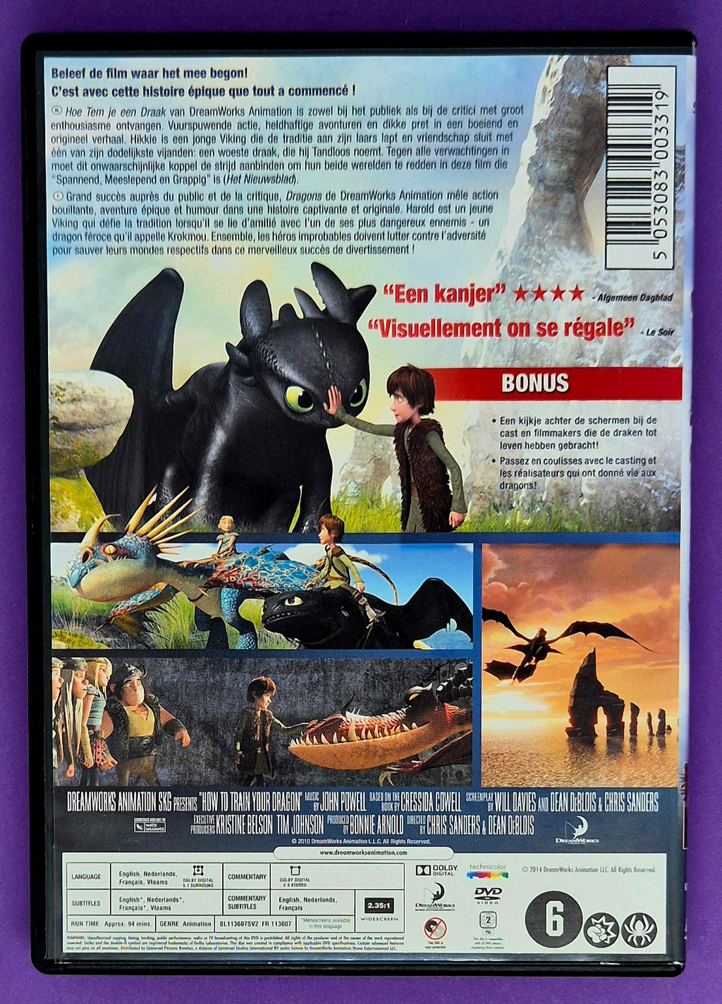 Hoe Tem Je Een Draak - Dragons DVD
