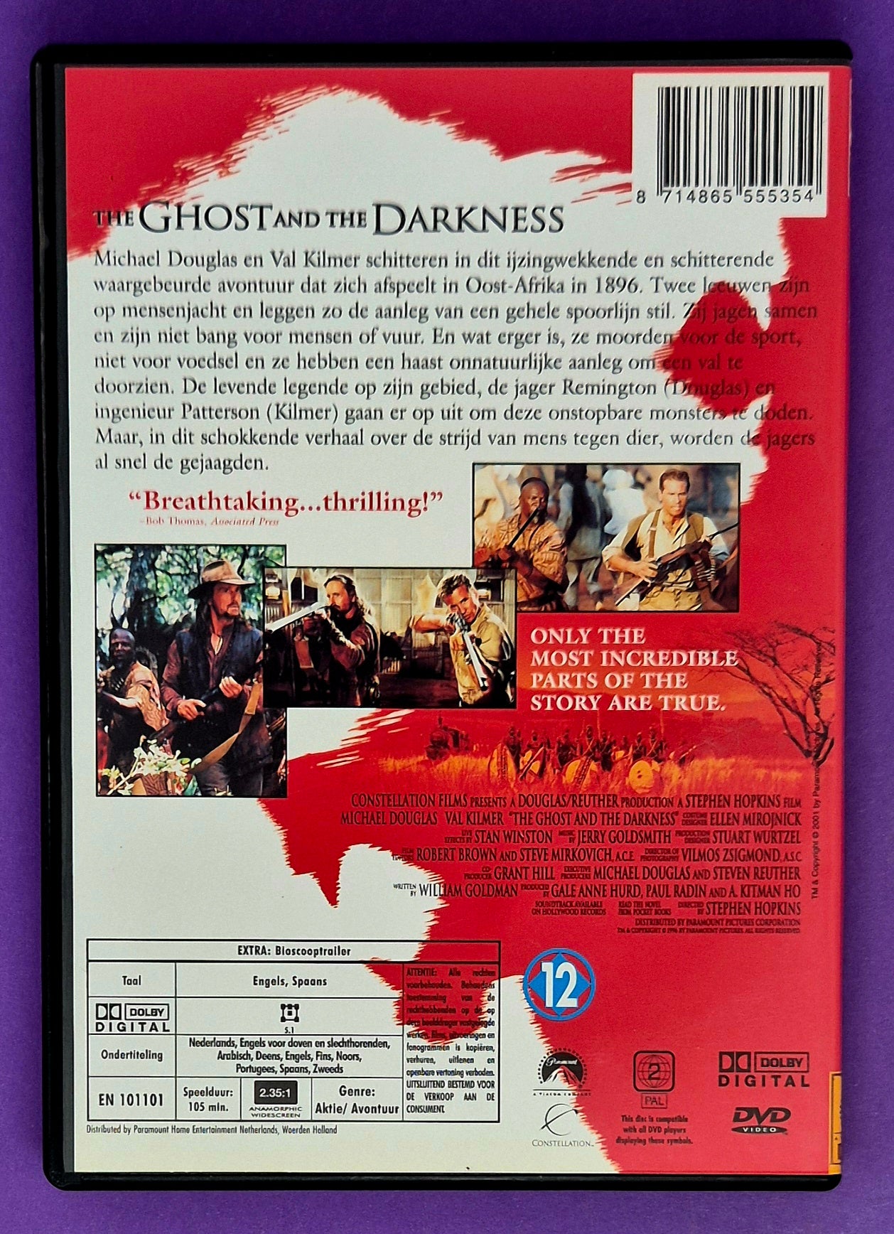 The Ghost And The Darkness DVD