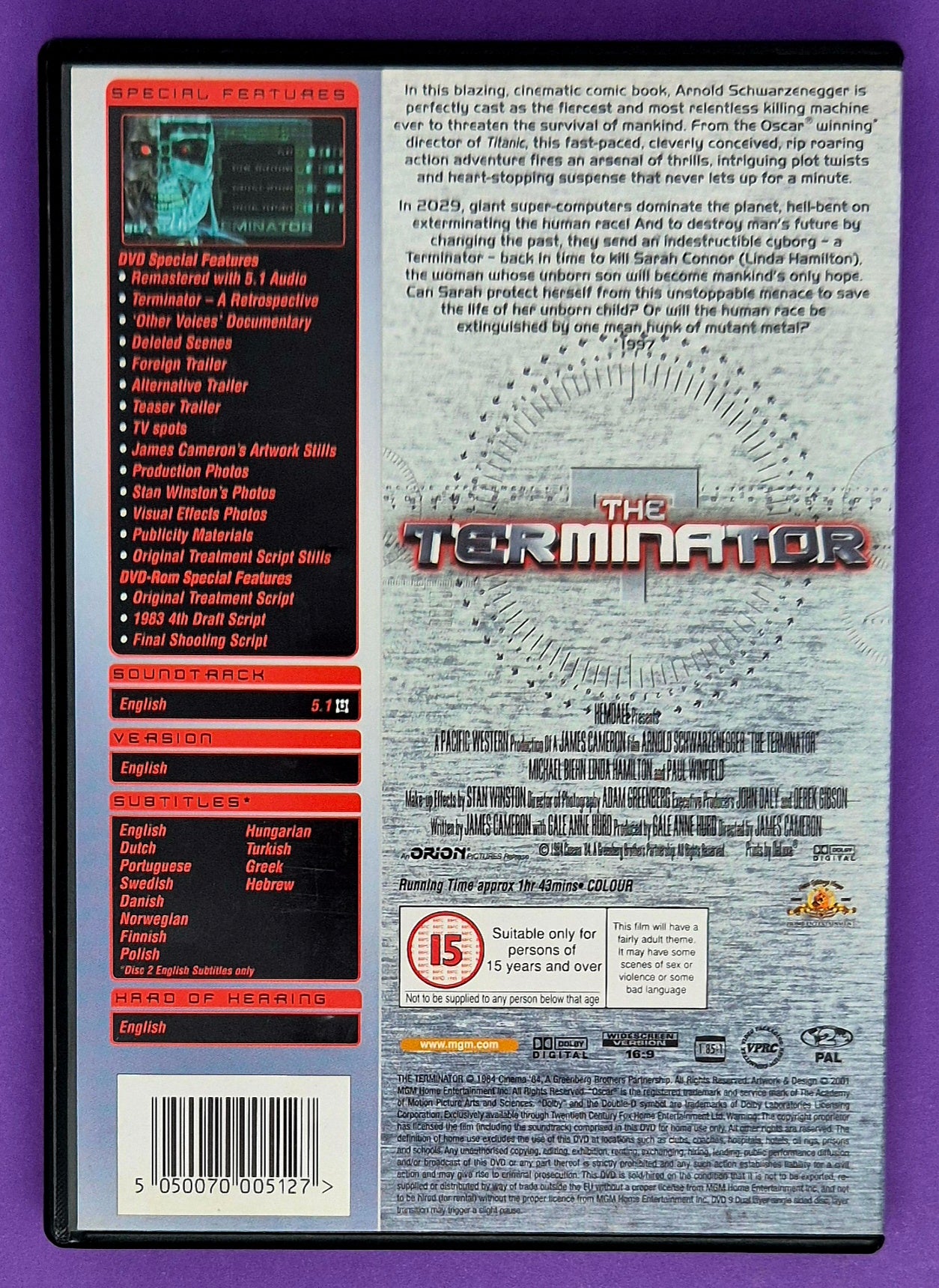 The Terminator - Special Edition 2 Disc DVD