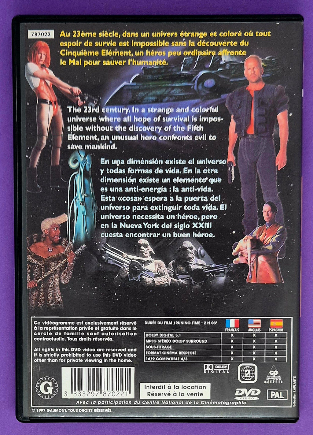 Le Cinquième Élément DVD
