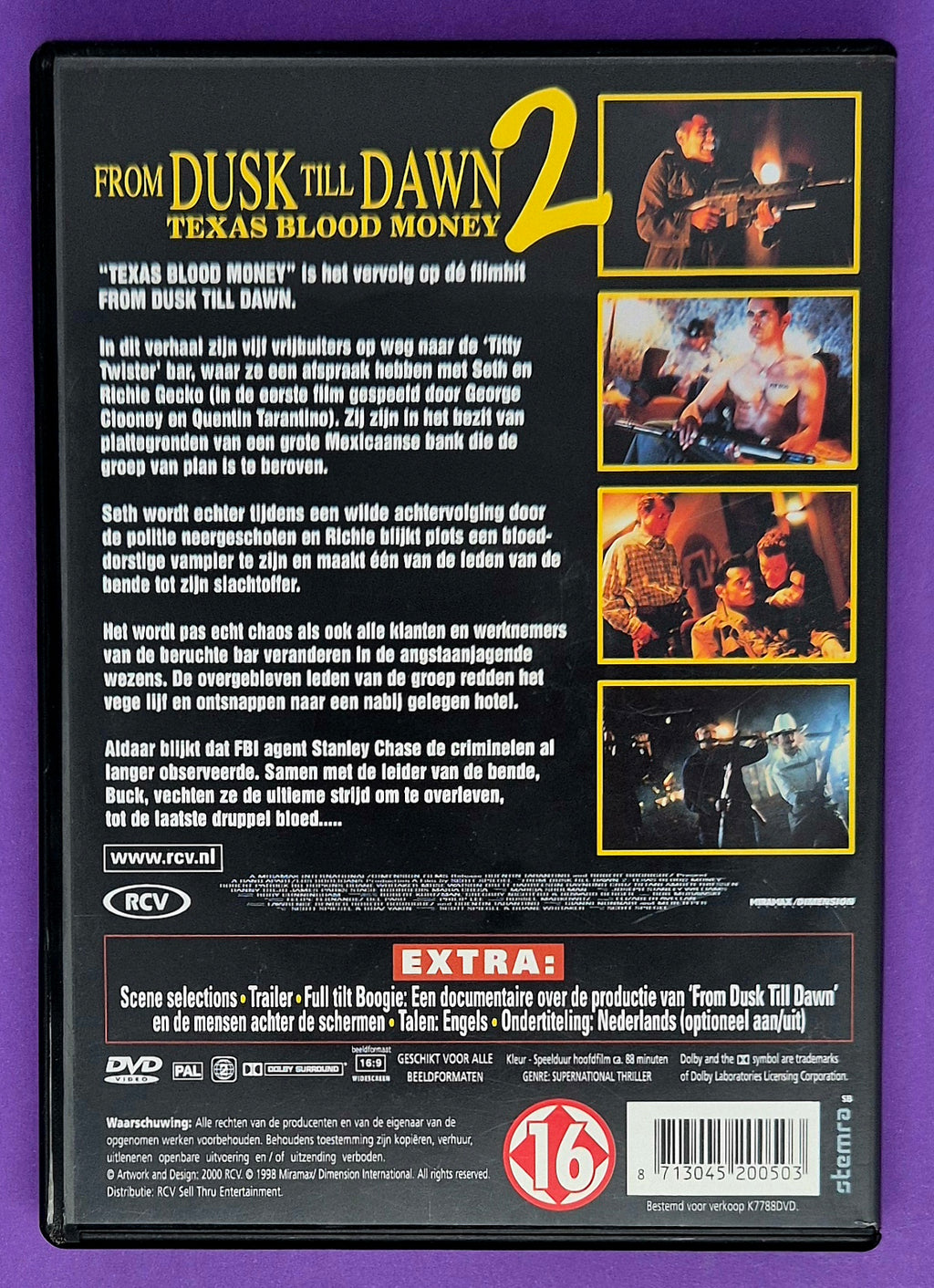From Dusk Till Dawn 2: Texas Blood Money DVD