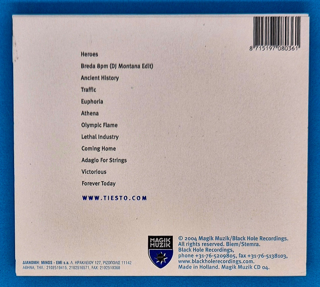 Tiësto - Parade Of The Athletes CD