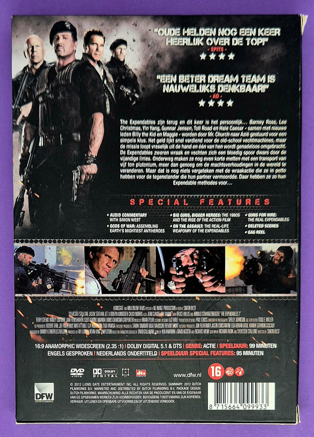 The Expendables 2 DVD