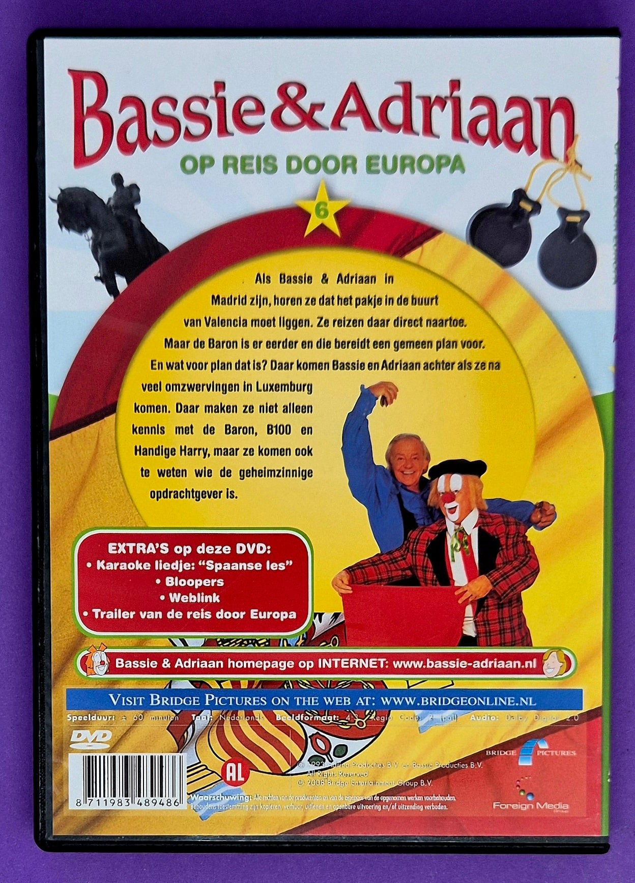Bassie & Adriaan Op Reis Door Europa 6 - Op Zoek In Spanje En Luxemburg DVD