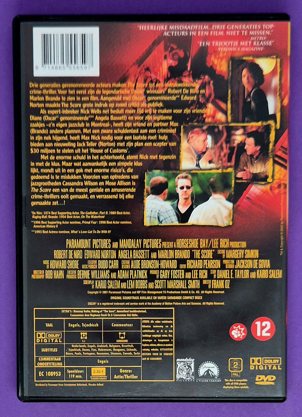 The Score DVD