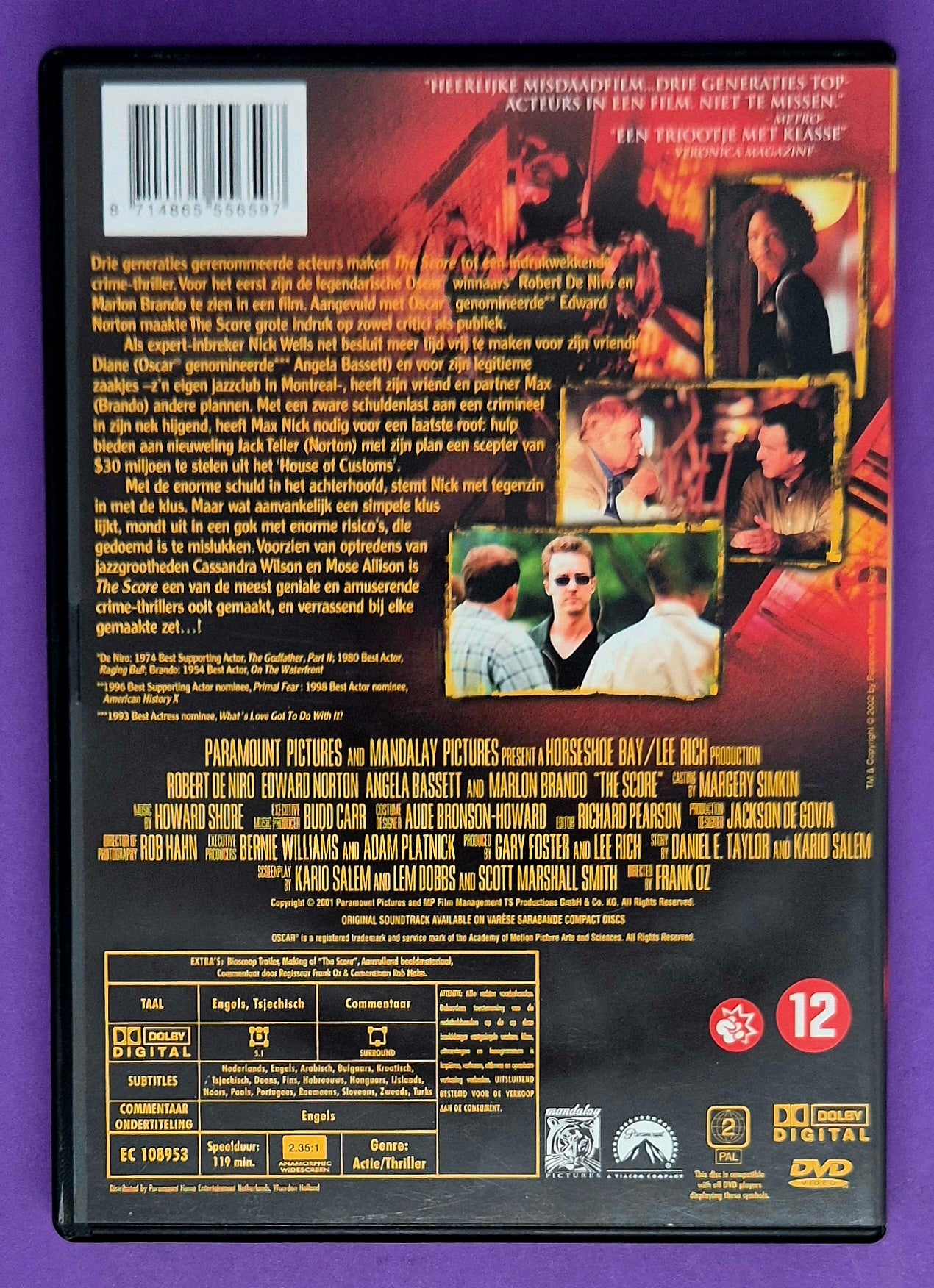 The Score DVD