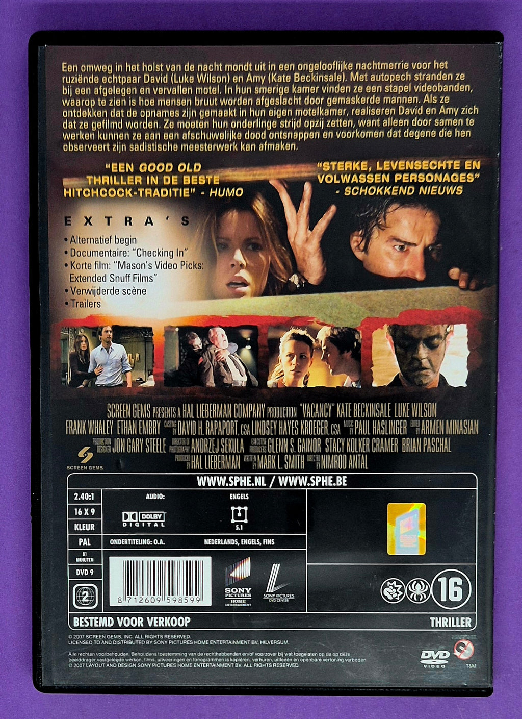 Vacancy DVD