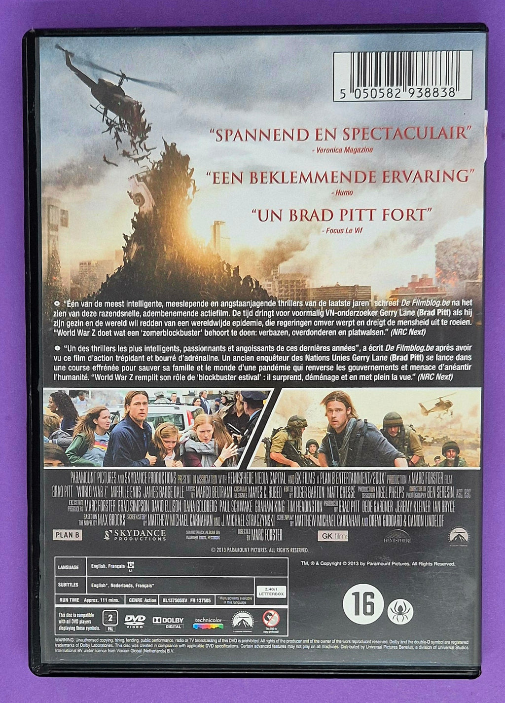 World War Z DVD