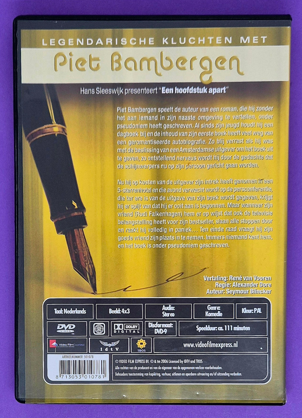 Piet Bambergen – Een Hoofdstuk Apart DVD