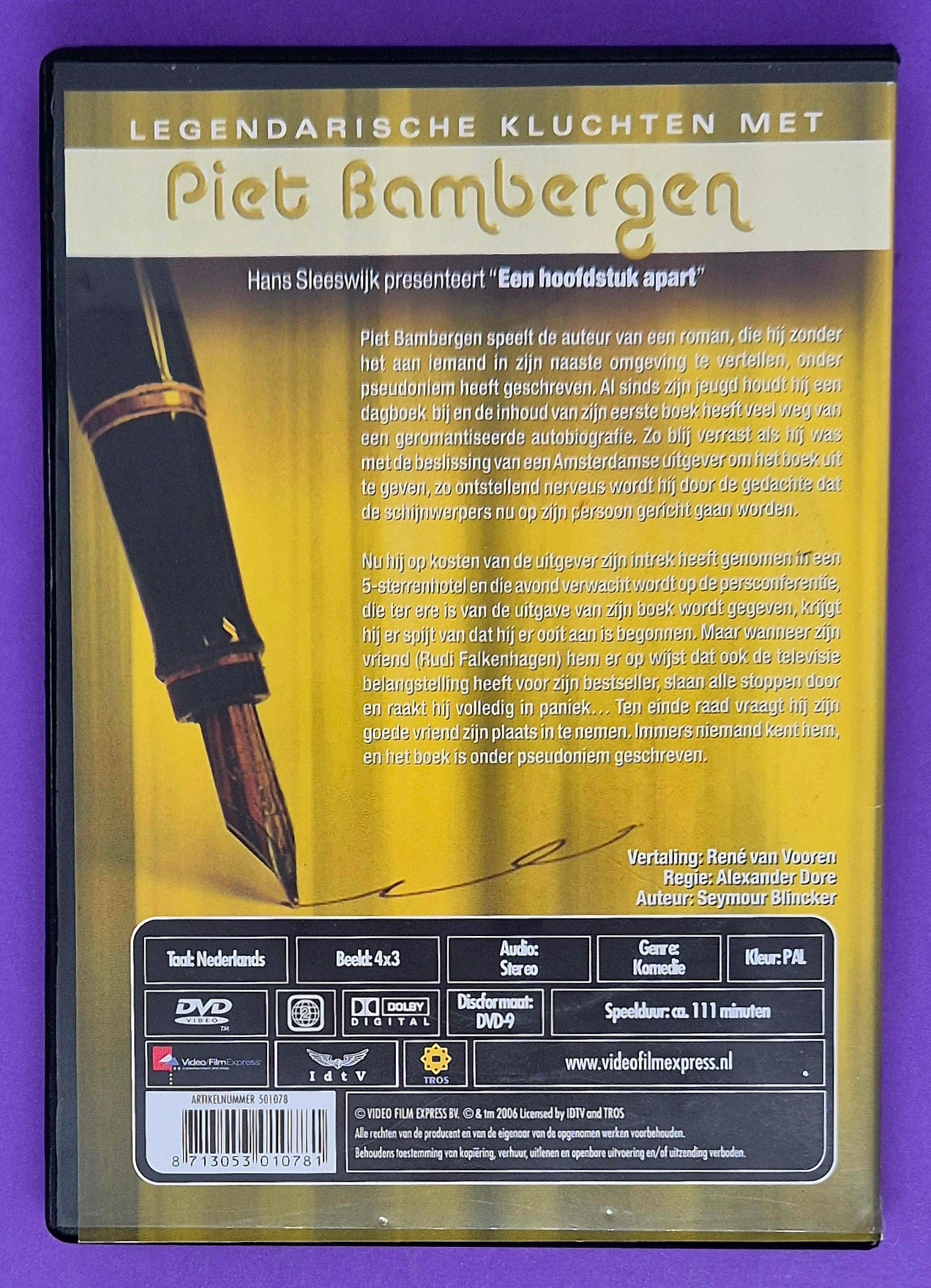 Piet Bambergen – Een Hoofdstuk Apart DVD