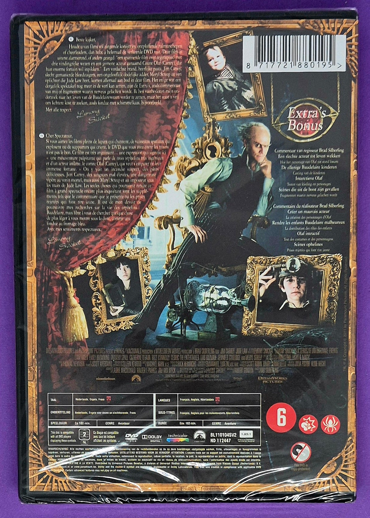 Lemony Snicket's A Series Of Unfortunate Events DVD