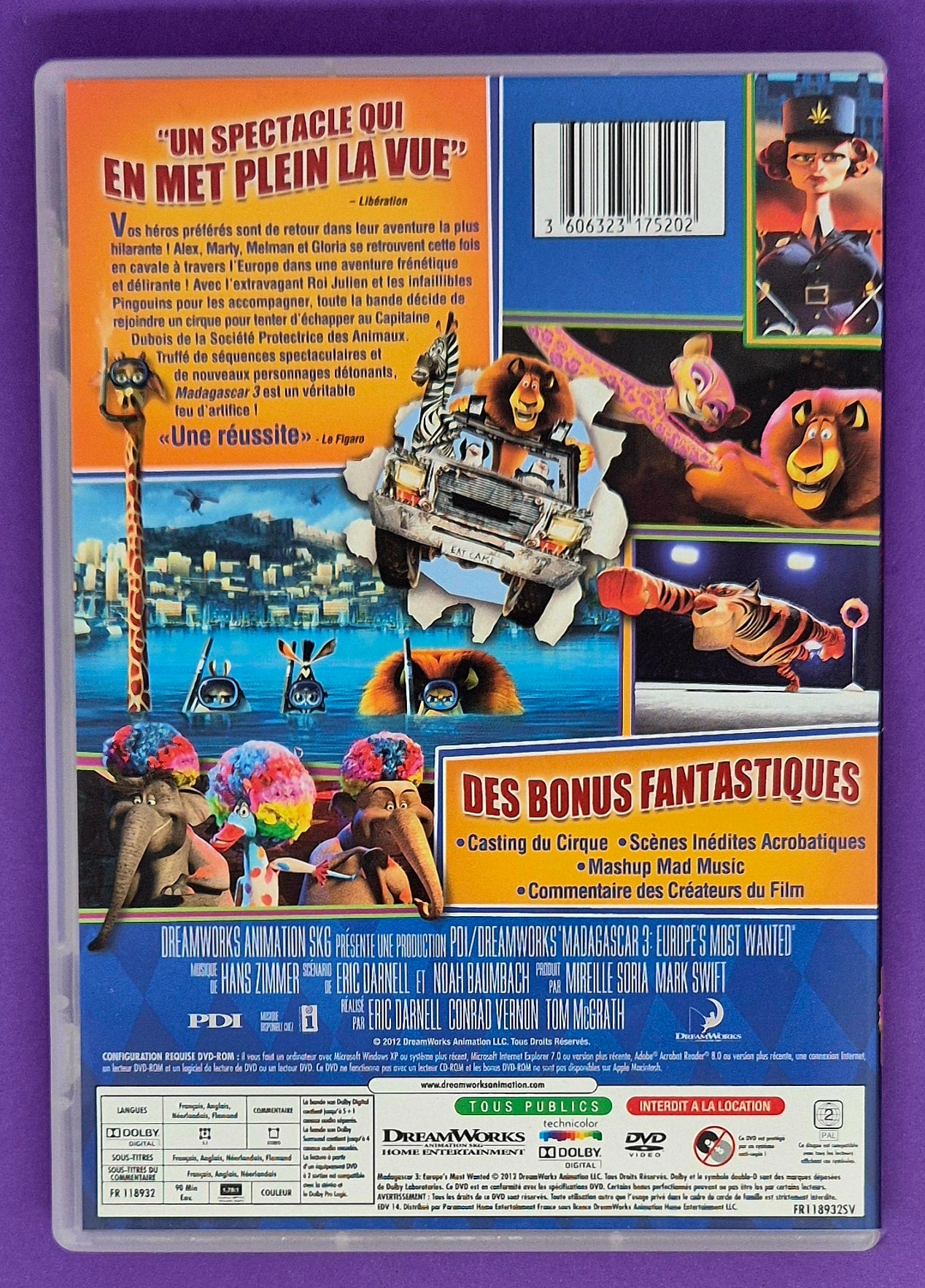 Madagascar 3: Europe's Most Wanted DVD
