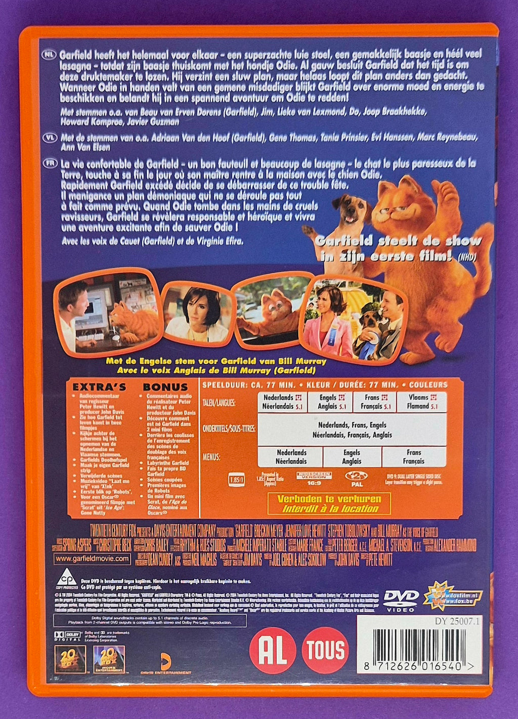 Garfield: The Movie DVD